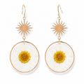 Fresh Start Daisy Sunburst Earrings