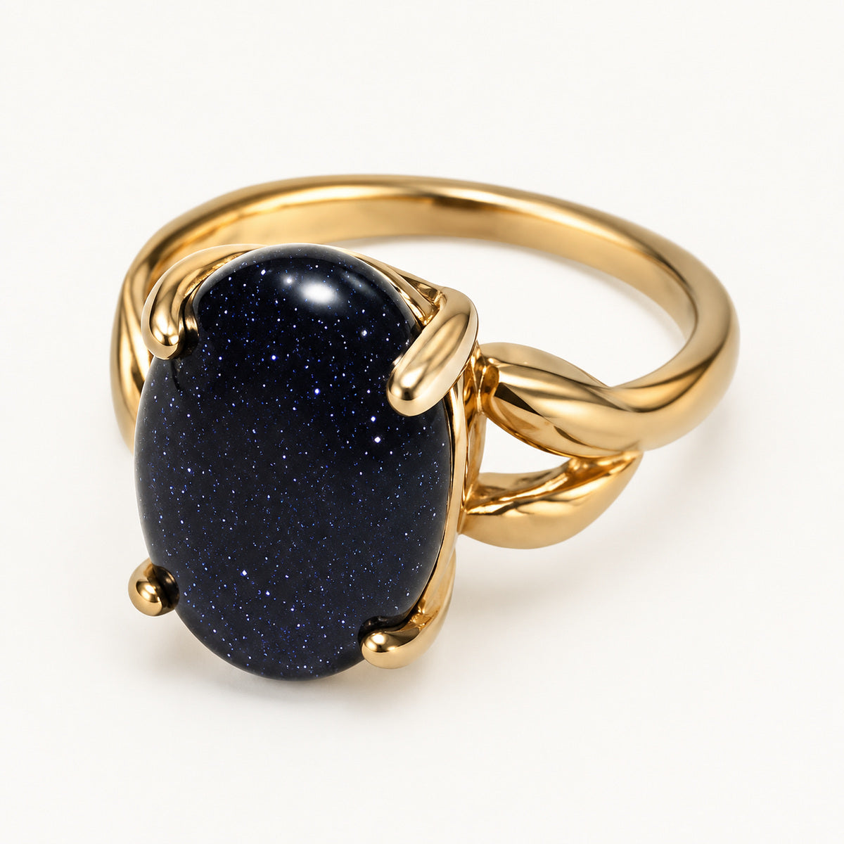 Blue Sandstone Stone Ring