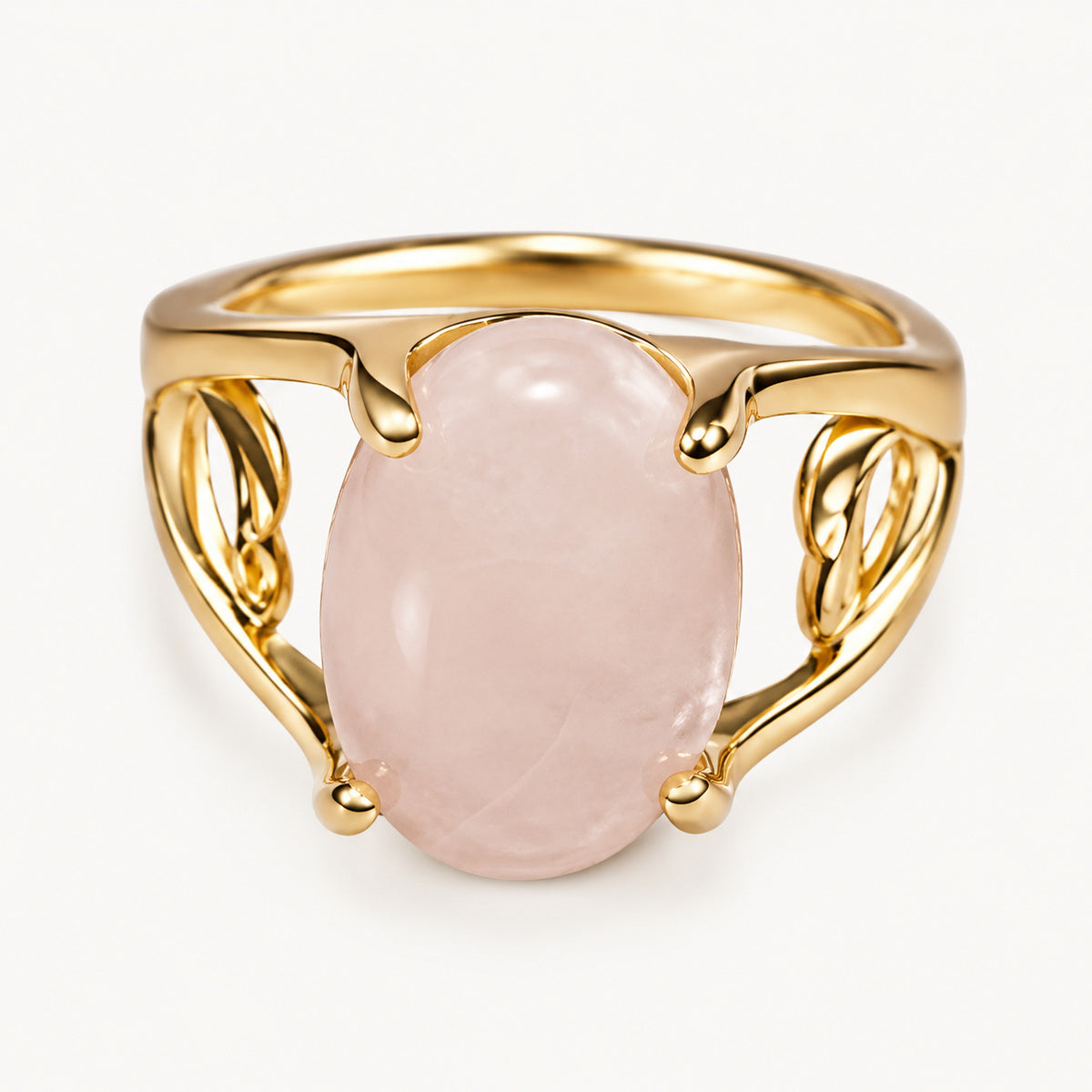 Rose Quartz Stone Ring