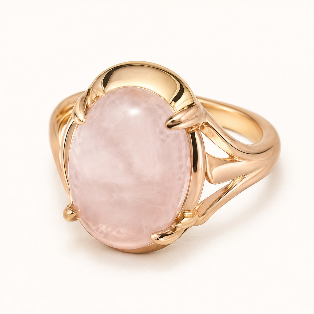 Rose Quartz Stone Ring