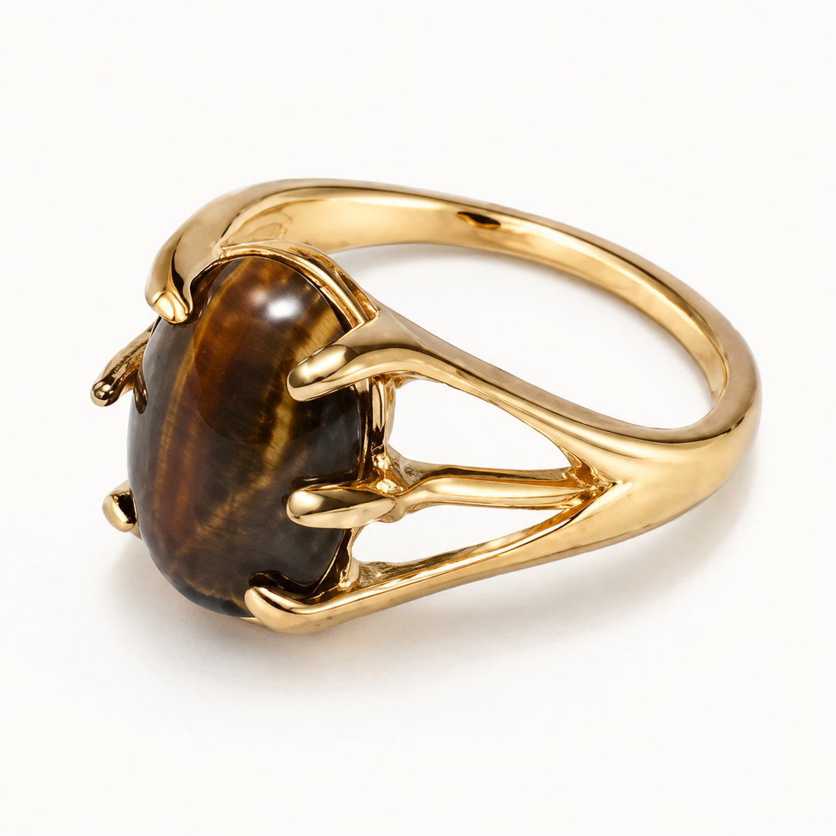 Tiger's Eye Stone Ring