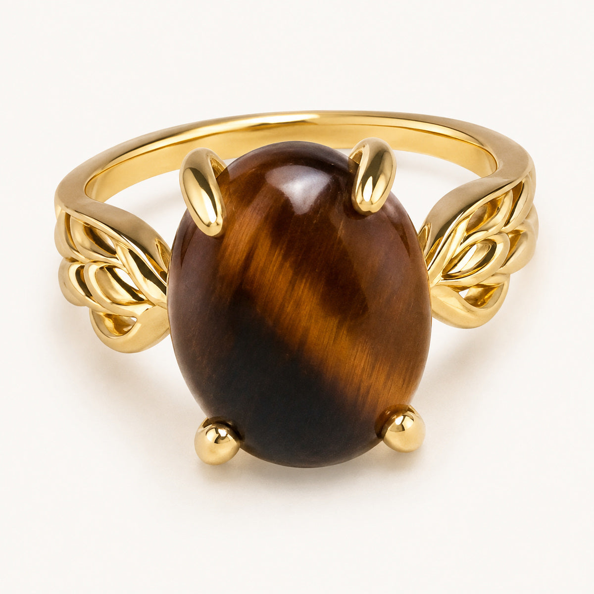Tiger's Eye Stone Ring