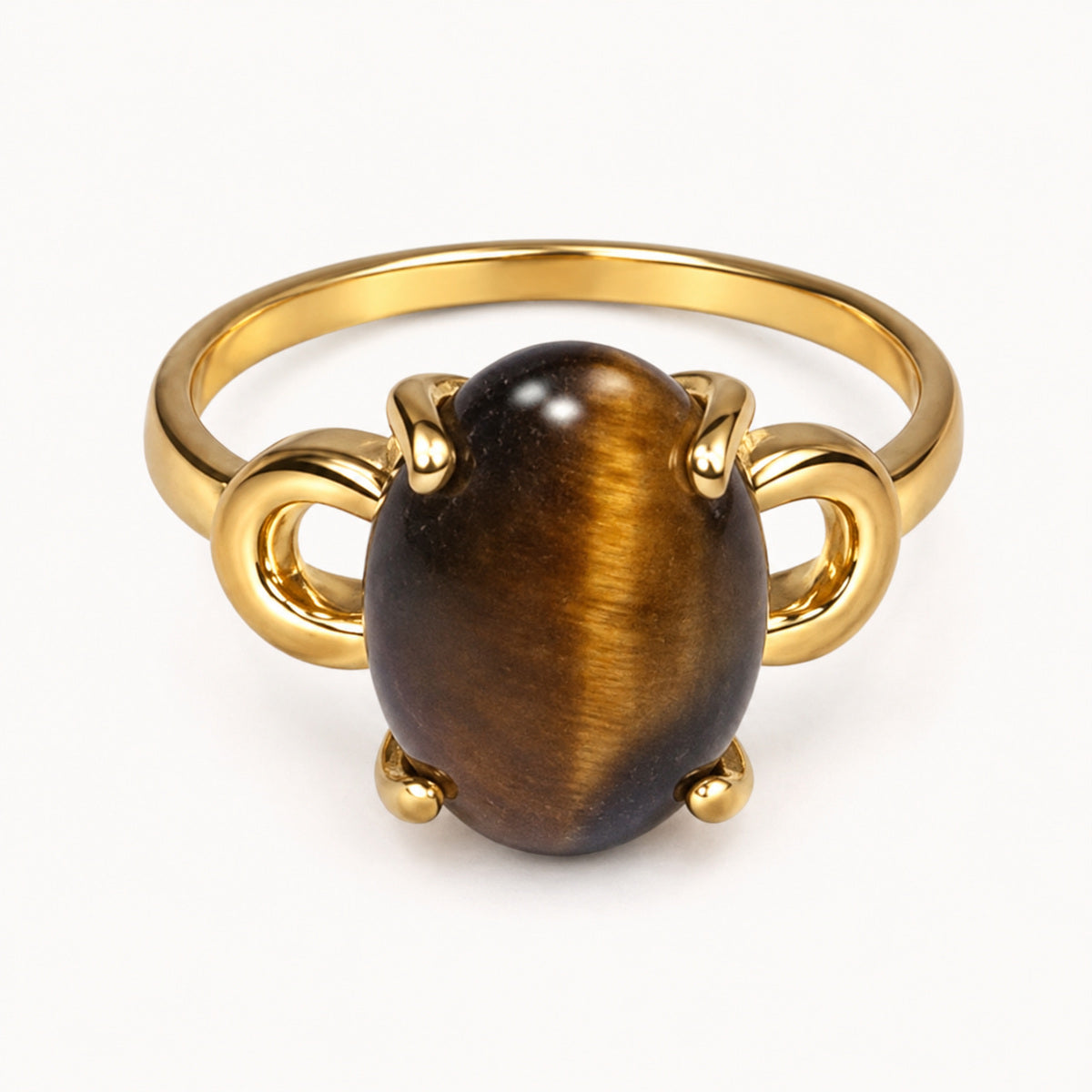 Tiger's Eye Stone Ring