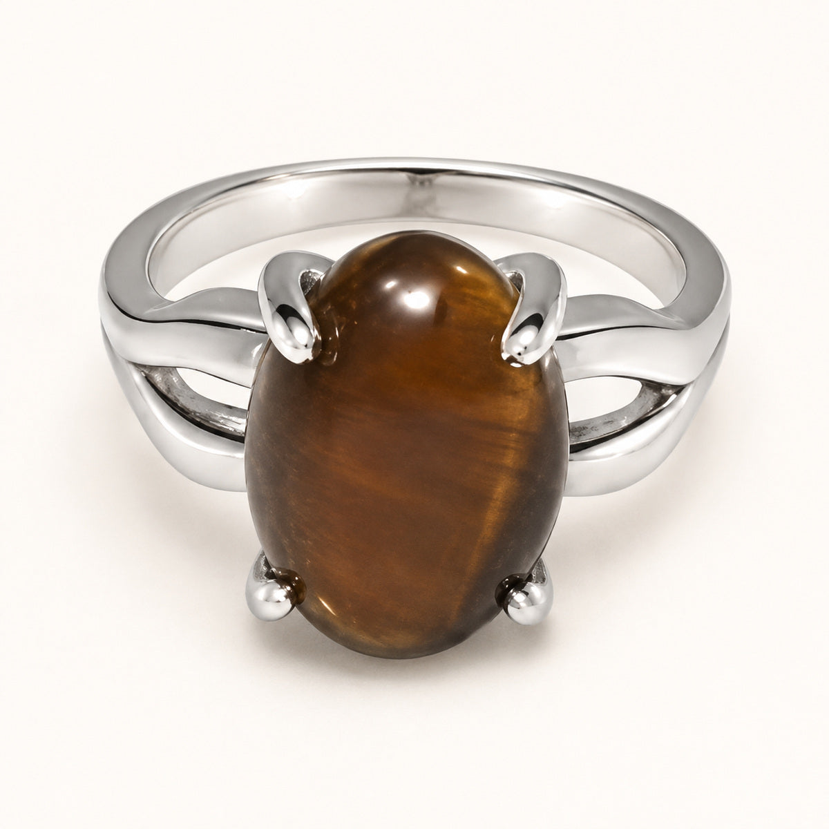 Tiger's Eye Stone Ring