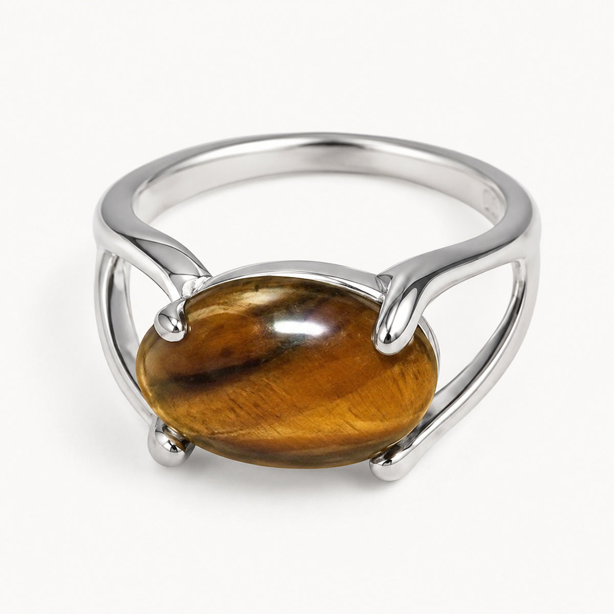 Tiger's Eye Stone Ring