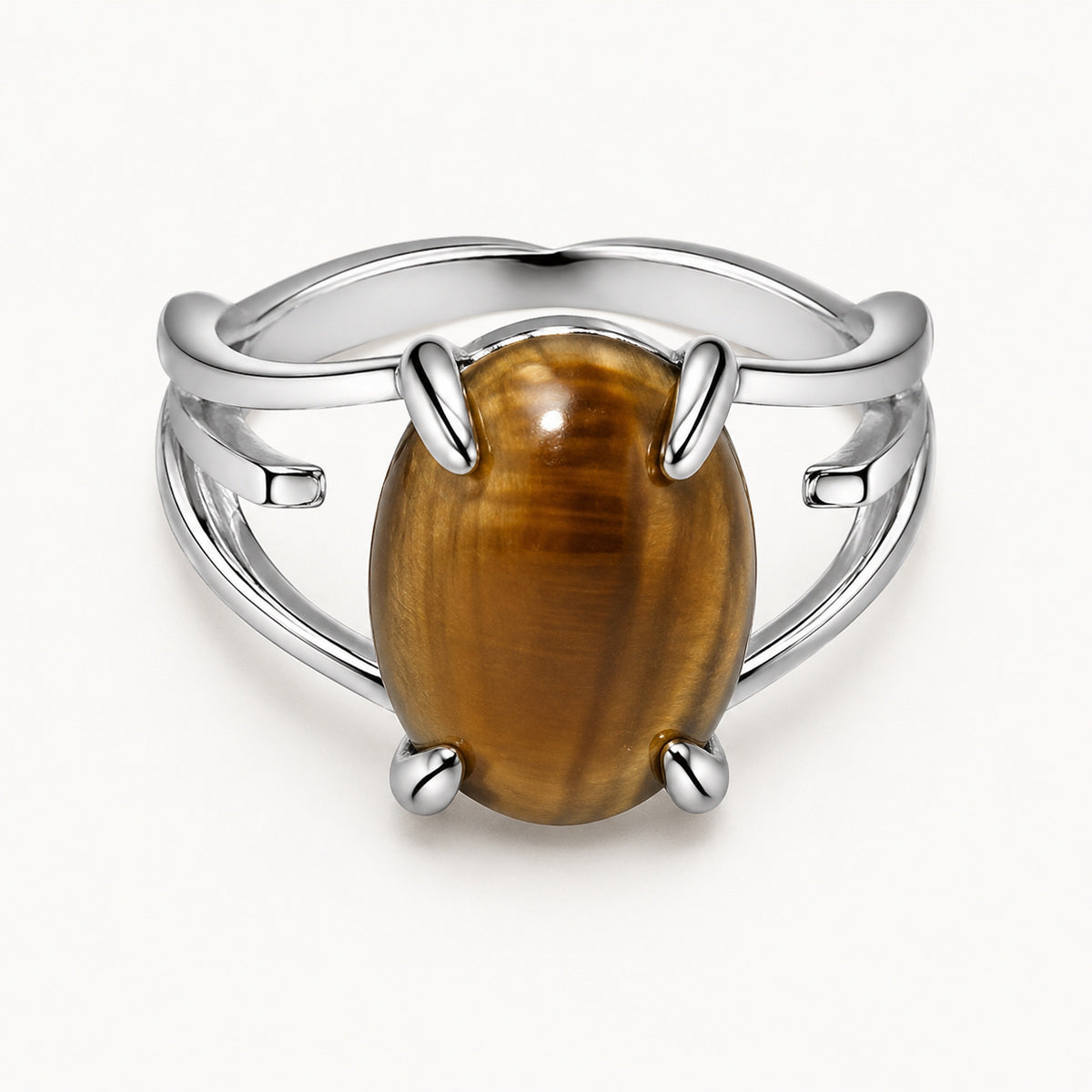Tiger's Eye Stone Ring