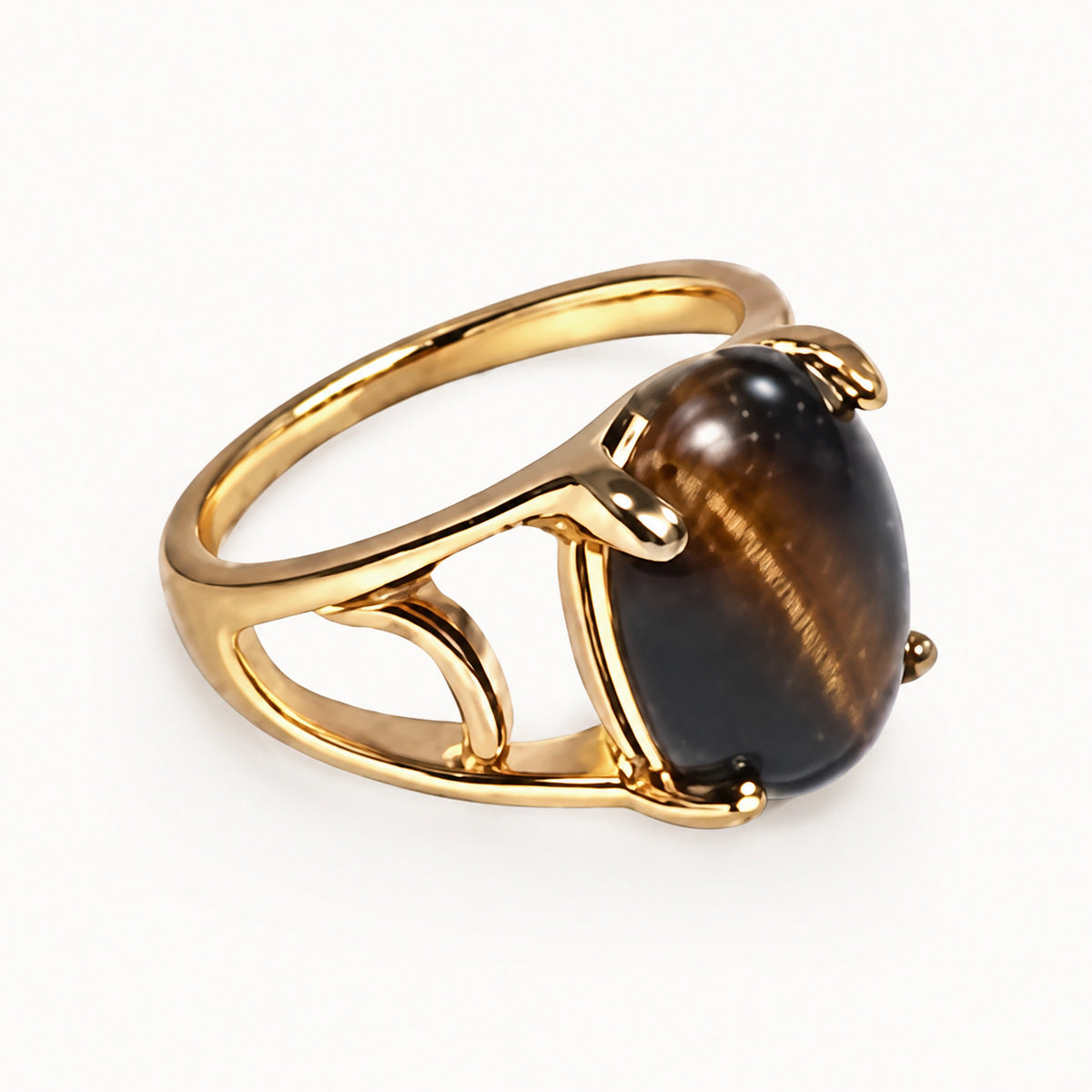 Tiger's Eye Stone Ring