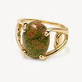 Unakite Stone Ring