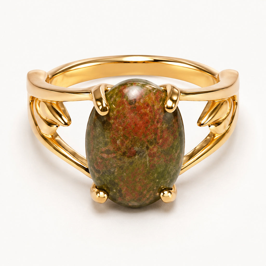 Unakite Stone Ring