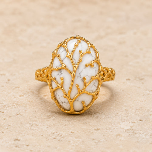 Citrine Root Oval Ring