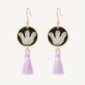 Lavender Possibility Tassel Earrings