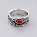 Moonlit Magic Feather Wrap Ring