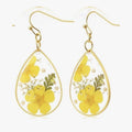 Buttercup Radiance Pressed Flower Earrings