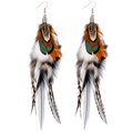 Earth & Sky Pheasant Feather Earrings