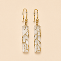 Selenite Root Earrings