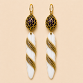 Feather Root Wrap Earrings