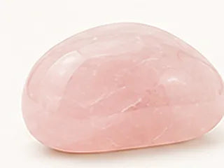 Soft pink rose quartz stone reference
