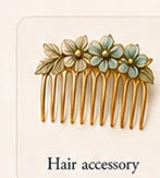 Botanical hair comb