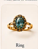Blue stone ring